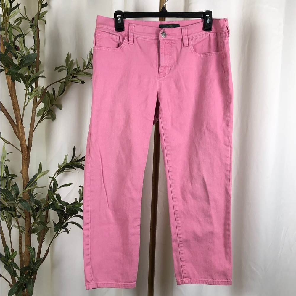 Ralph Lauren Jeans Pink Straight-Leg Petite or Slightly Cropped Sz 8 (B4)